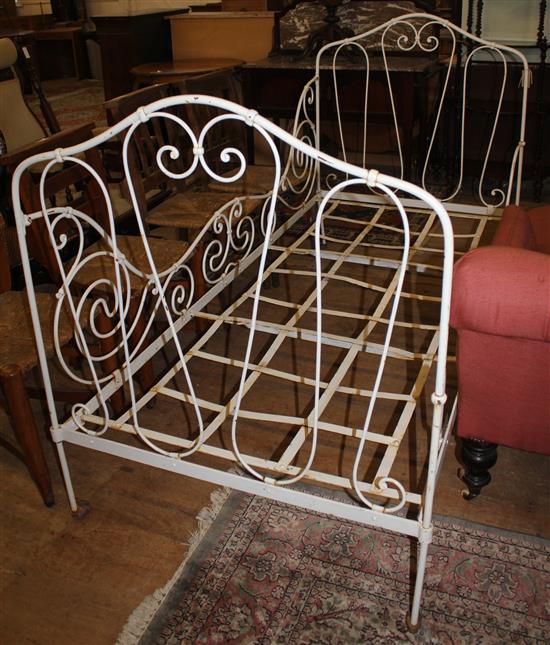 Folding iron bed